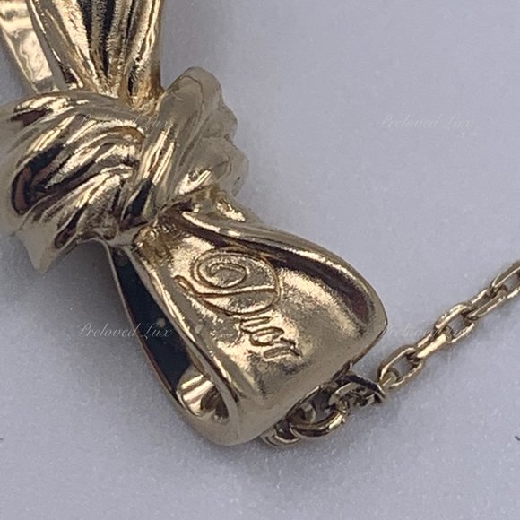 Authentic Christian Dior Logo Bow Bracelet - Picture 6 of 12